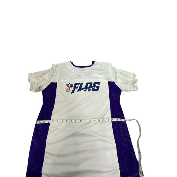Minnesota Vikings Jersey Men’s M, NFL Flag Football Reversible Purple White - Picture 10 of 11